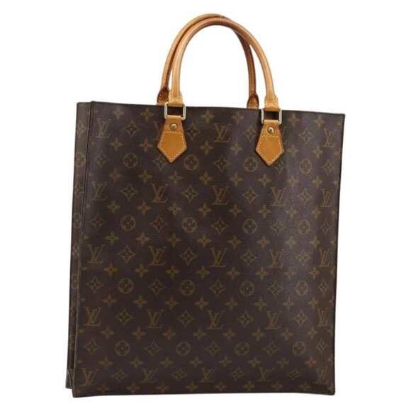 Louis Vuitton Handbags - LOUIS VUITTON Monogram Sac Plat Hand Bag M51140 LV Auth 142812